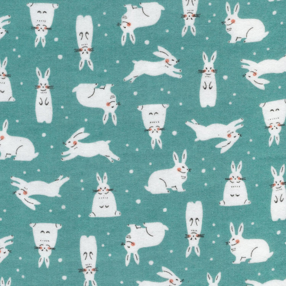 Winter Forest 2272-06 Snowhares Turquoise
