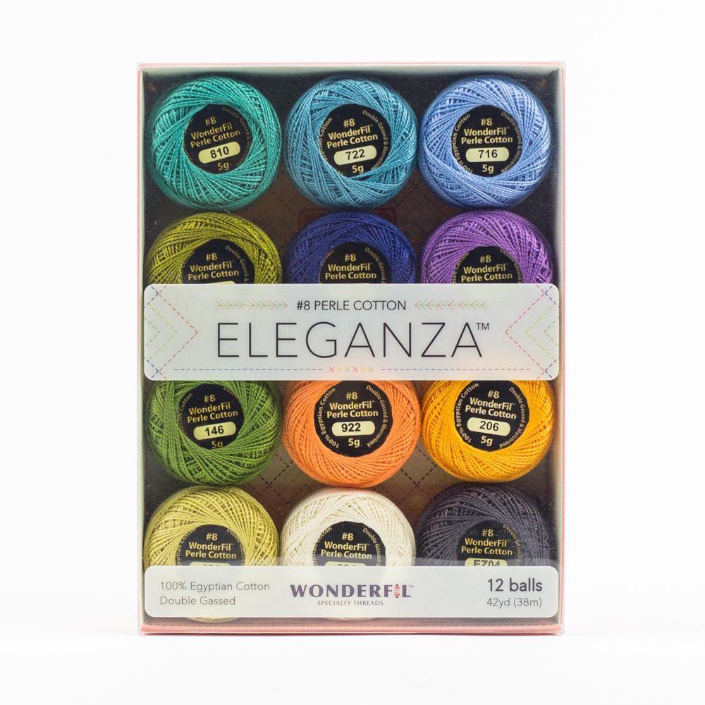 Wonderfil Eleganza Pearl Cotton Size 8 - Coral Reef Boxed Set - Quilted Strait