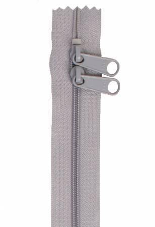 30" byAnnie Handbag Zipper 110 Pewter - Quilted Strait