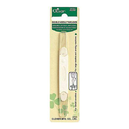 Clover Double Needle Threader - Quilted Strait