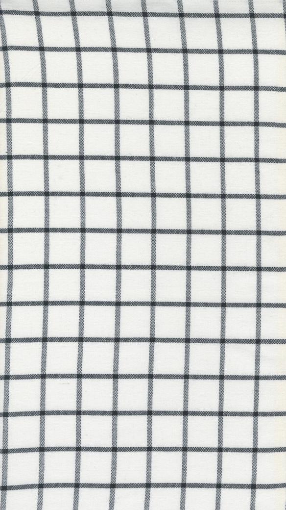 Easy Living 18" 992 286 Toweling Off White Black - Quilted Strait