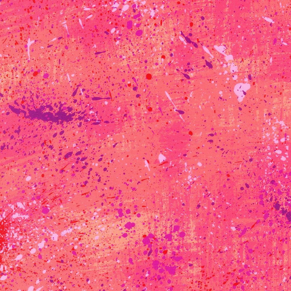 Wishwell 21619-143 Color Wheel Wide Coral - Quilted Strait